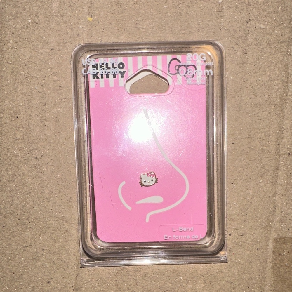 Hello Kitty Pink nose ring